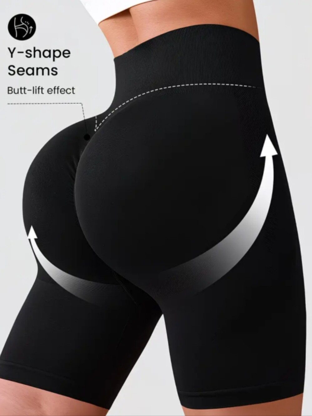 Title: High-Waist Butt-Lift Yoga Shorts